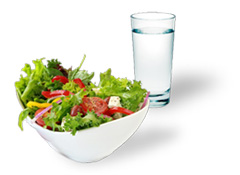 salad-and-water