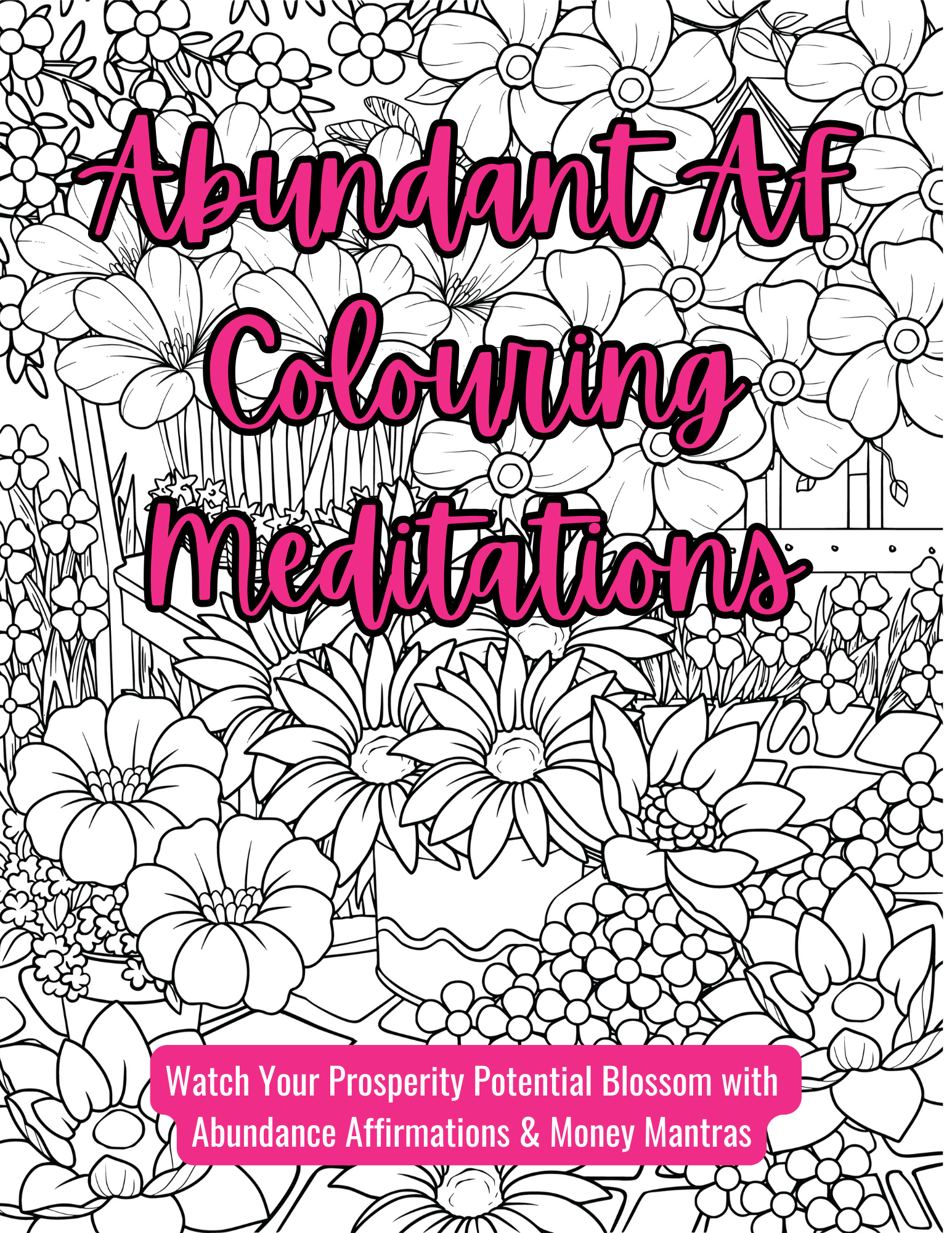 Abundant AF Colouring Meditations | Wealth & Money Mindset PDF