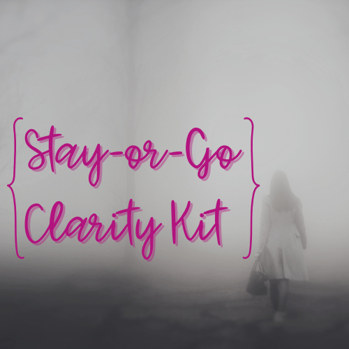 Stay or Go relationship clarity kit graphic